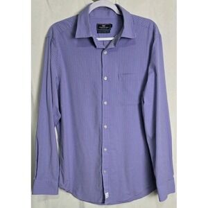 Vineyard Vines Murray Shirt Mens‎ Large Blue Pink Plaid Long Sleeve Button Down
